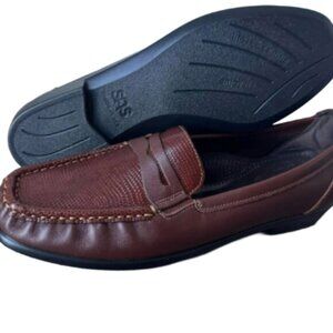 SAS Penny J Slip On Loafer Shoes Size 10M in Siena Brown, NWOT